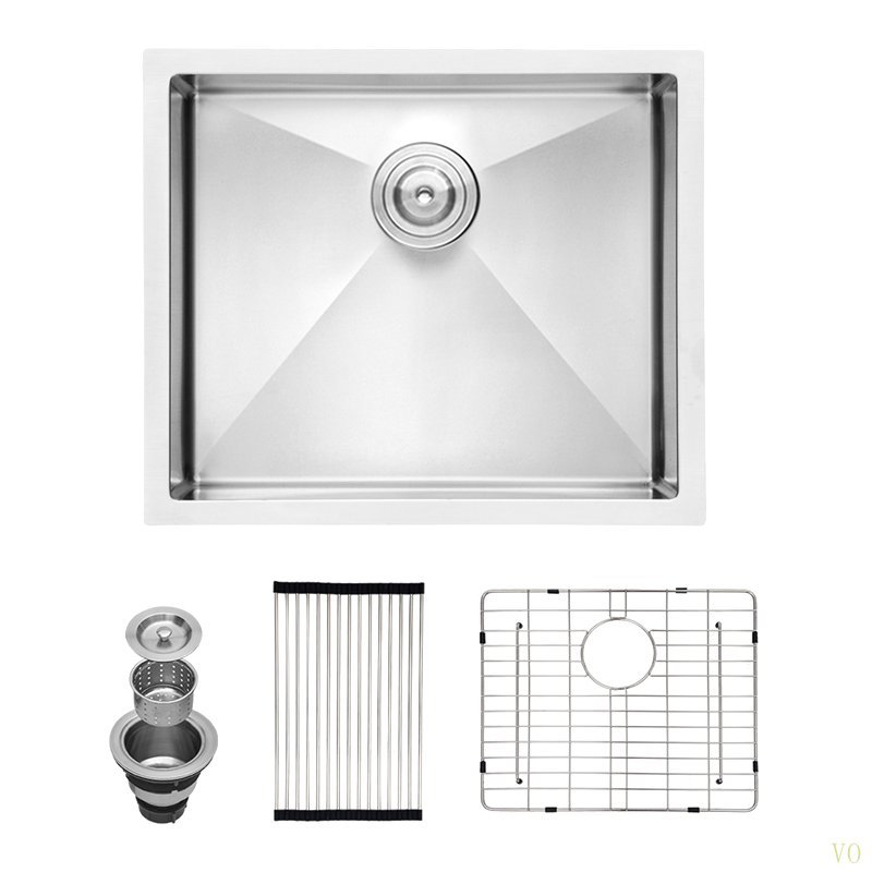 23 Inch Undermount Sink - 23"X18"X10" Undermount Stainless Steel Kitchen Sink 16 Gauge 10 Inch Deep Single Bowl Kitchen Sink Basin