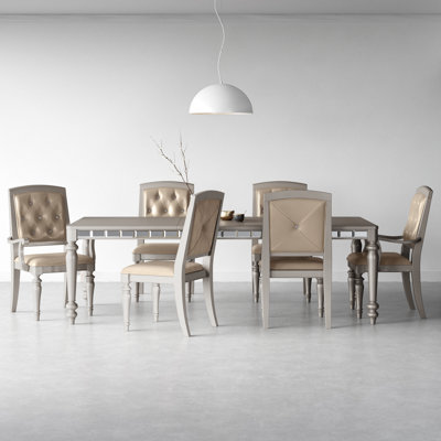Aristia 6 - Person Extendable Four Leg Base Dining Set