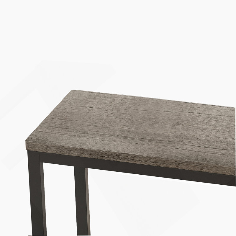 Ensemble de table de salle à manger Keiera, Gris brun, Gris brun
