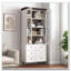 Armoire de rangement vitrée
