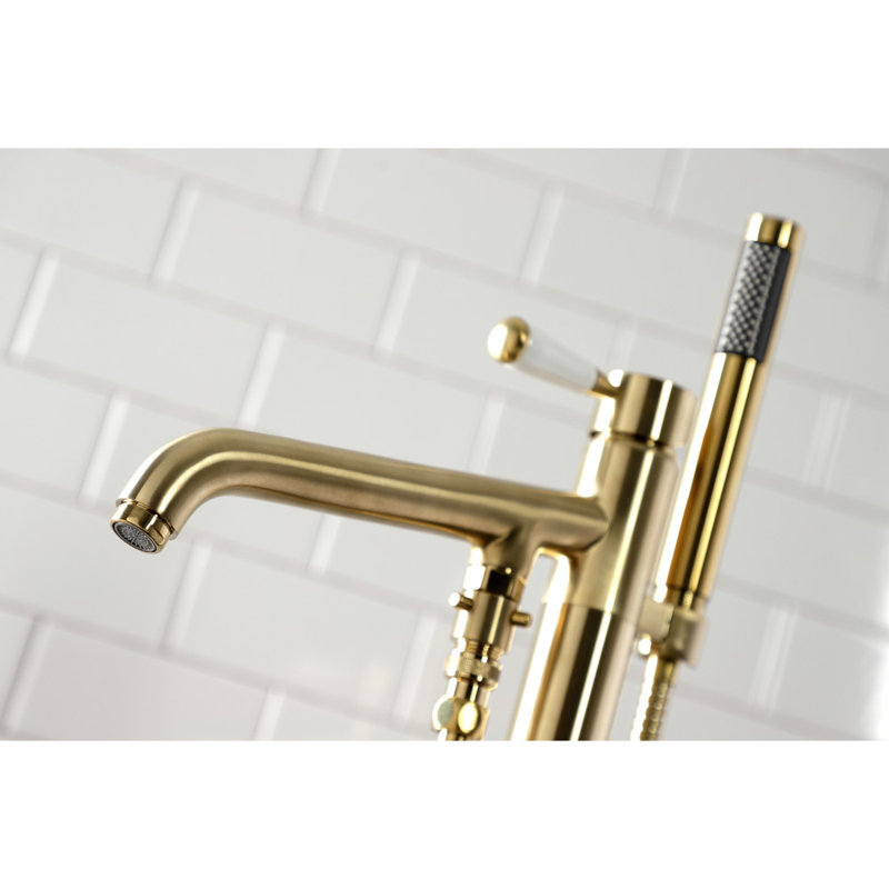 Kingston Brass Paris Single-Handle 1-Hole Freestanding Tub Faucet, Polished Chrome