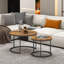 Ensemble de 2 tables basses gigognes