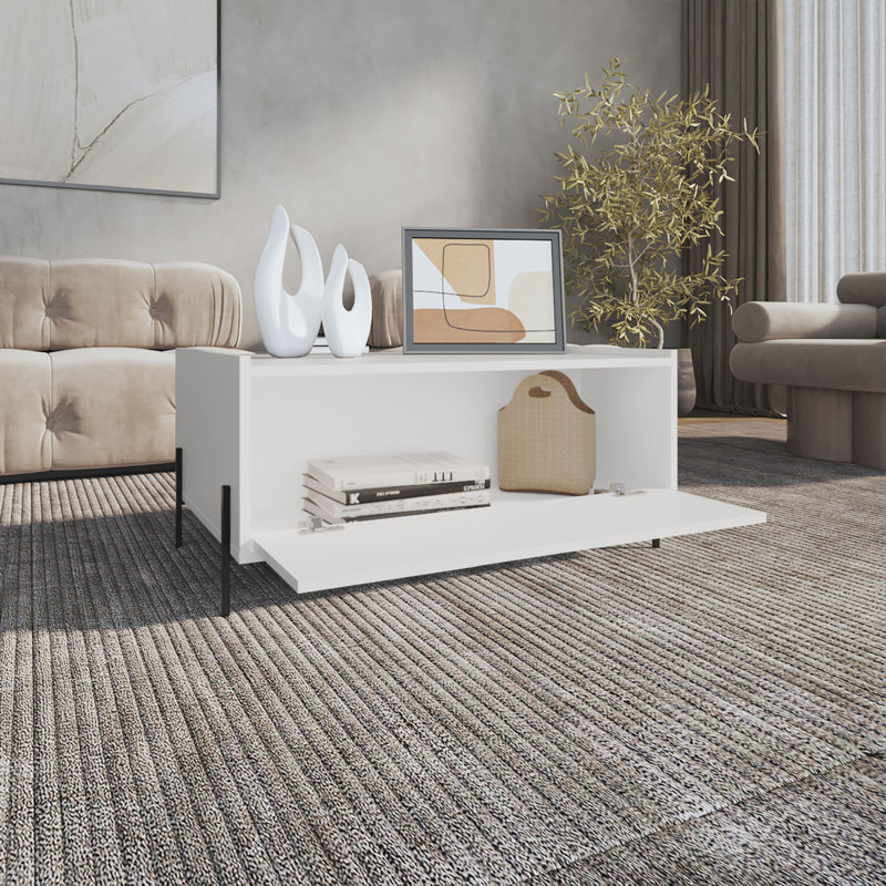 Table basse 15 po Shan, Blanc