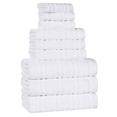 Ensemble de serviettes 9 pièces Mika Smart Twist Viscose