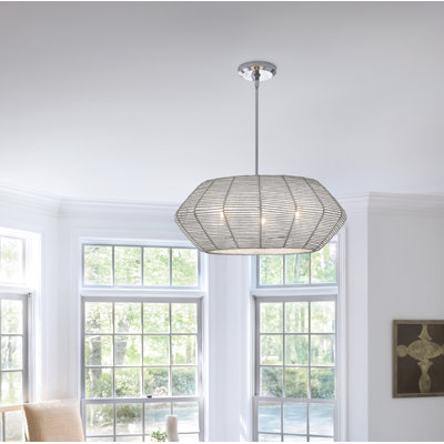 Lustre géométrique unique à 7 lumières Ariza