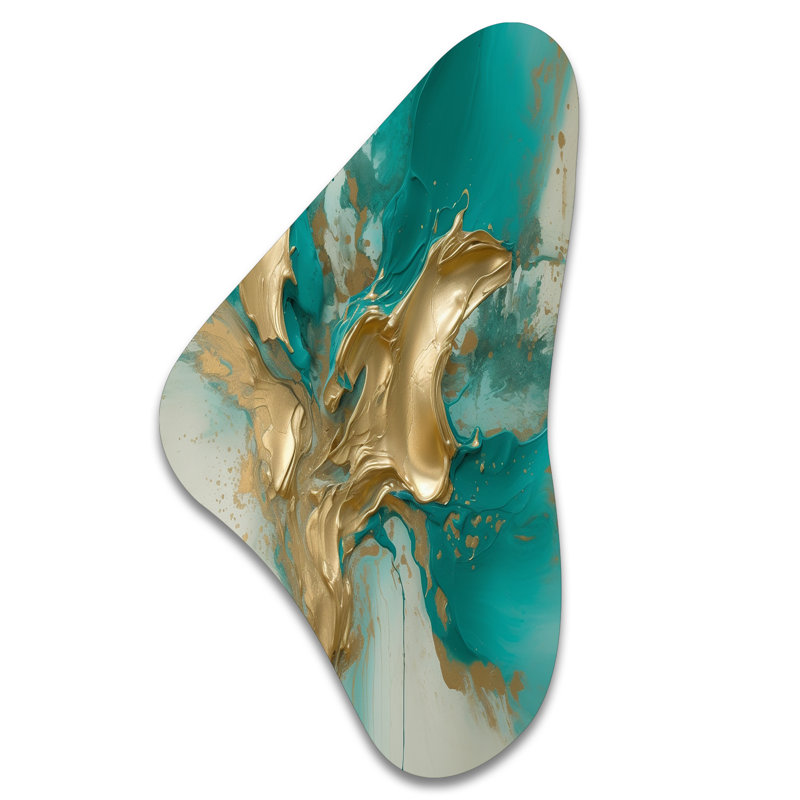 Leamington - Décoration murale irrégulière en métal Boomerang, H 31 po x l 17 po