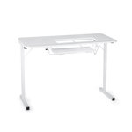 Gidget Sewing Table with Manual Machine Lift by Arrow Classic Sewing Furniture