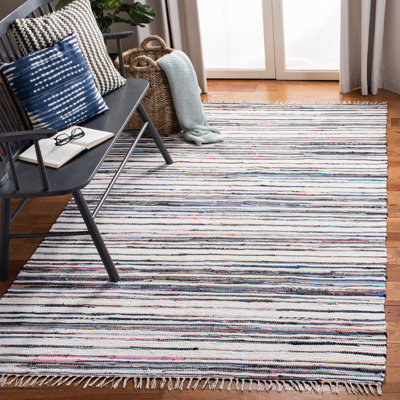 Burnett Rug Hand Woven Cotton Striped Rug
