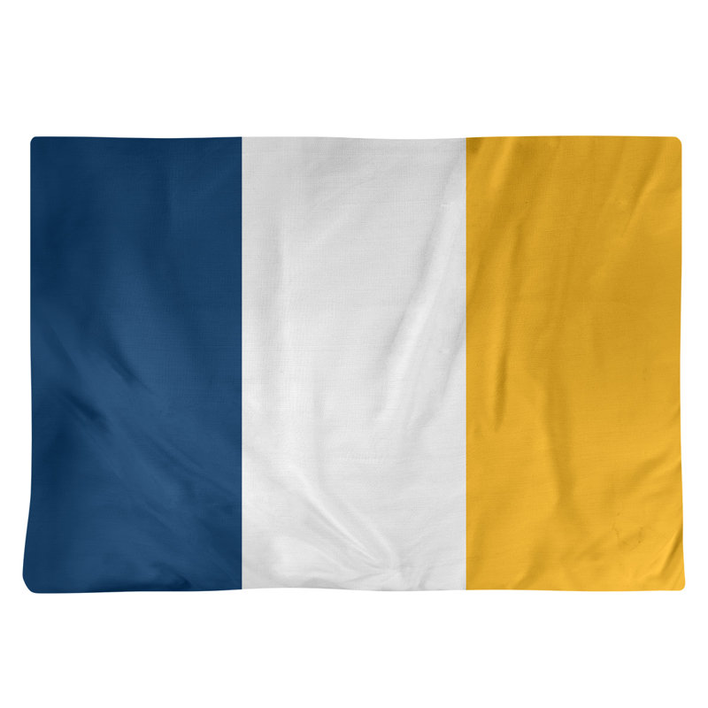 Récapitulatif de 18 po California, Bleu / Jaune, Polyester sergé