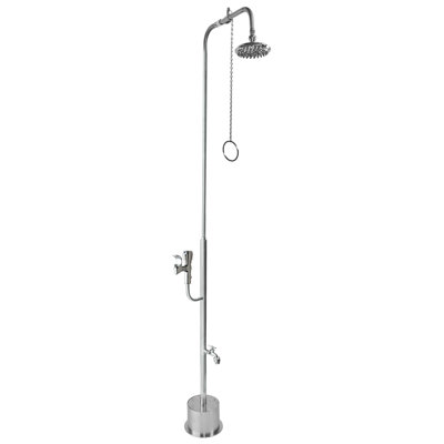 Pull Chain Freestanding Outdoor Shower