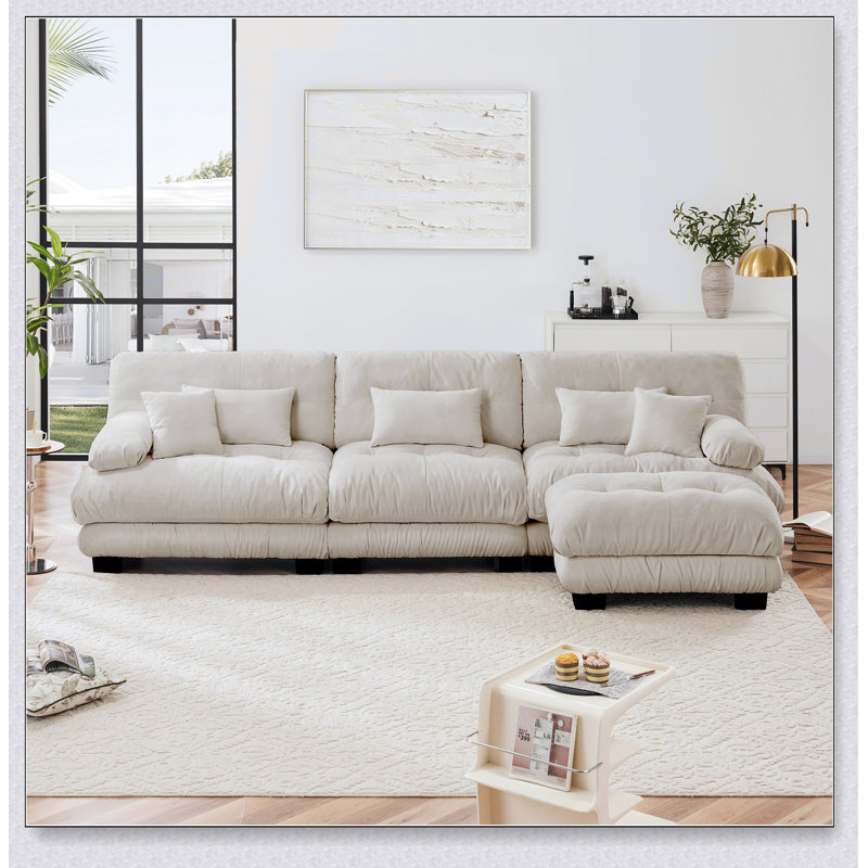 Luxurious Oversized Sectional Sofa for Living Room, Enhancing Comfort and Style with Plush Cushions and Elegant Design