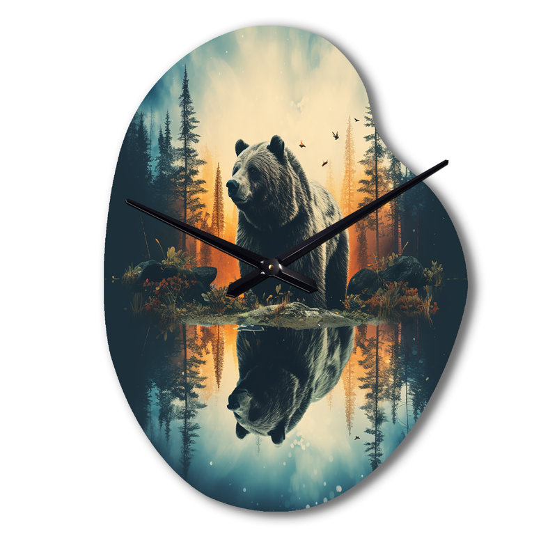 Horloge murale en métal Holk, Petit