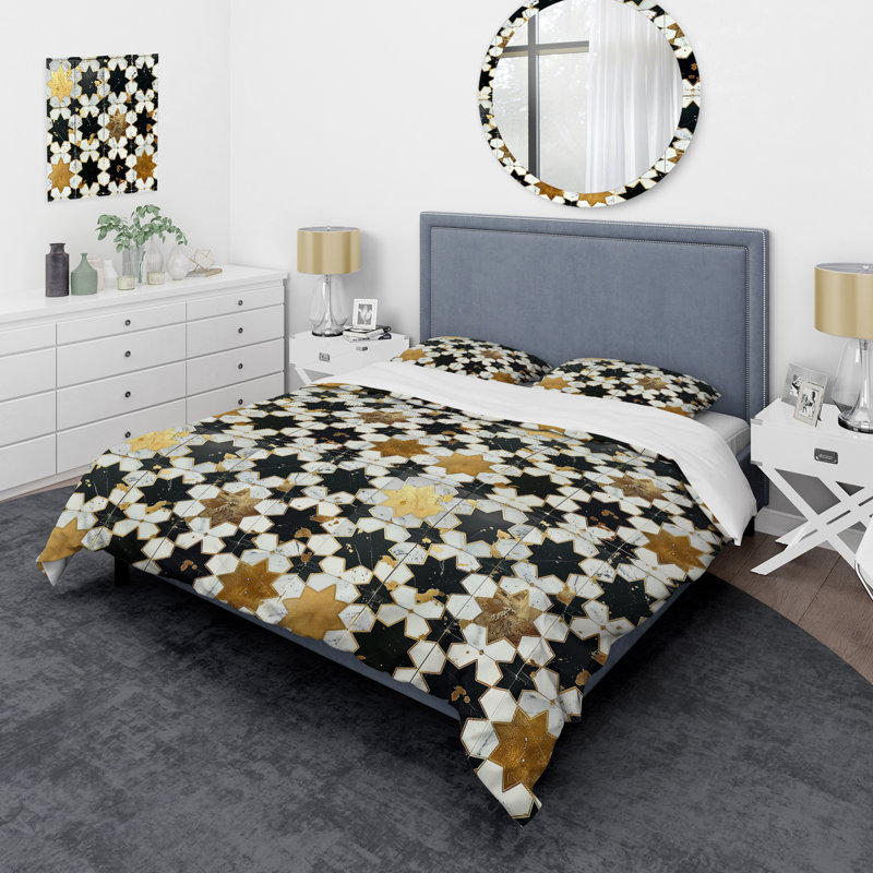 Ensemble de housse de couette Tiles II, Housse de couette très grand et 2 très grandes t
