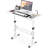 Small Standing Desk Adjustable Height, Mobile Stand Up Desk with Wheels, 32 Inch Portable Rolling Desks for Walking Pad Treadmill White