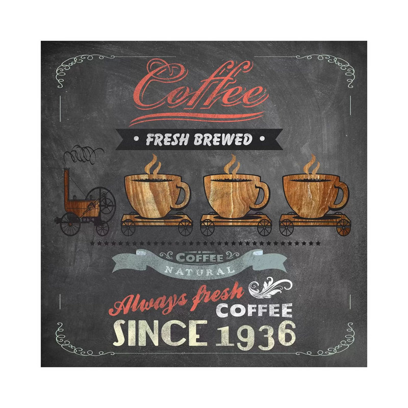 Coffee Board II by Drako Fontaine - Wrapped Canvas Print, 30.48 cm H x 30.48 cm W