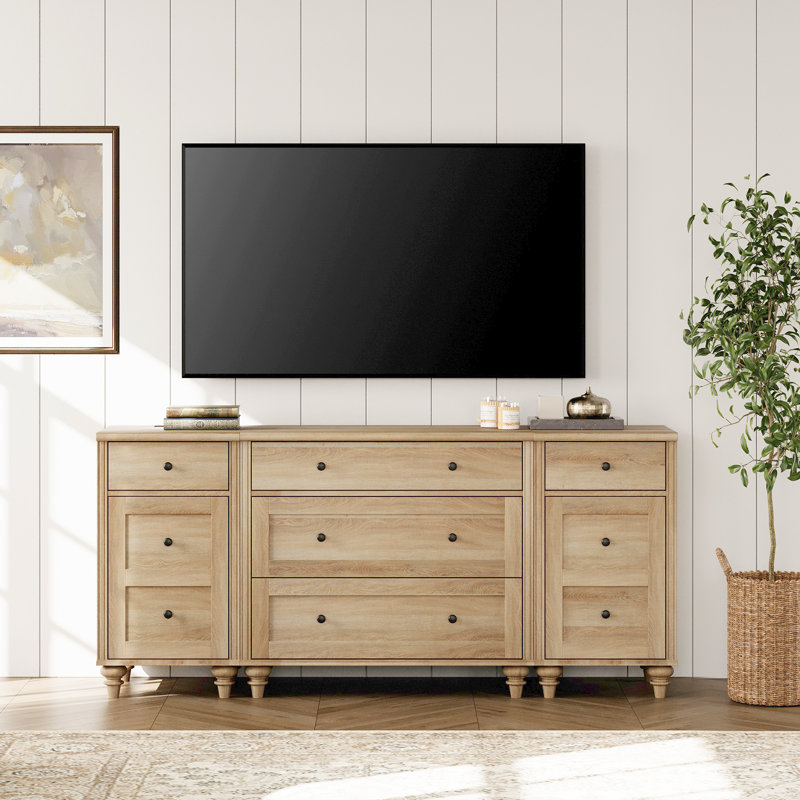 Charlton Home® Scarlett Modern TV Stand For 75 Inch TV, Dresser