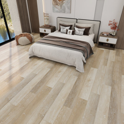 7 In. X 48 In. 20Mil 6Mm Waterproof SPC Rigid Core Luxury Vinyl Plank Flooring