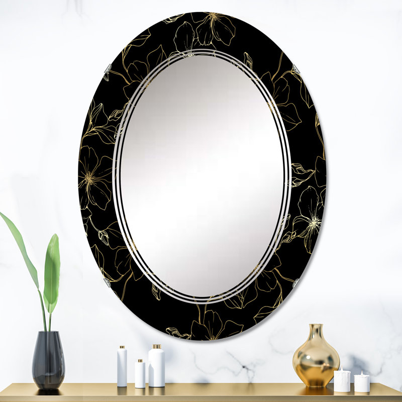 Miroir de salle de bain ovale mural, 36 po x 24 po