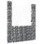 6.5 ft. H x 4.6 ft. W Vidaxl Iron Fence Panel-87681944