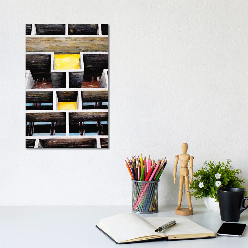 Le Corbusier Chandigarh by Antony Squizzato - Wrapped Canvas Print, 20.32 cm H x 30.48 cm W