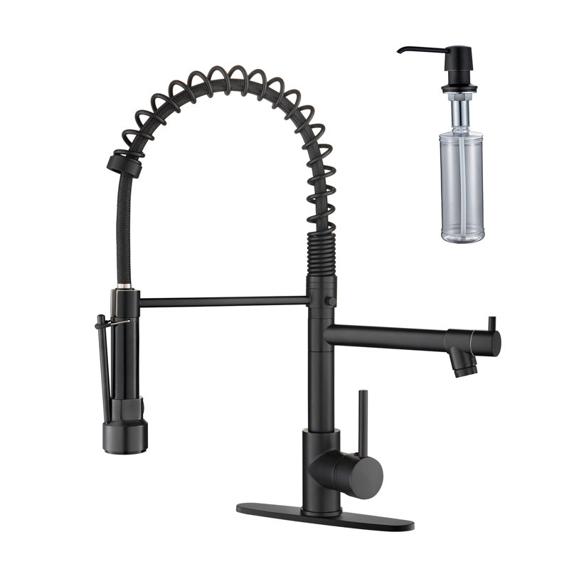 Pull Down Kitchen Faucet With Deck