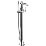 Flara Single Handle Floor Mount Freestanding Tub Filler with Handshower