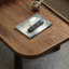 Table basse rétro et niche en bois