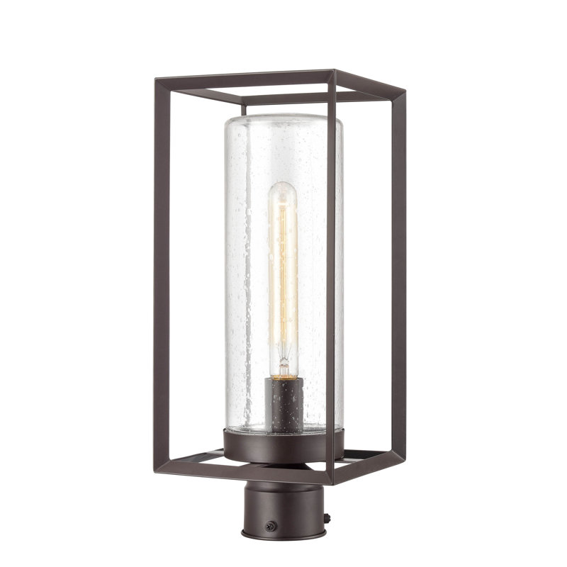 Mori 1 -Light 17.625 Inch Tall Lamp Post Lantern, Bronze