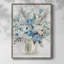«Blue Contemporary Bouquet», reproduction encadrée - bois massif 48415-897008088