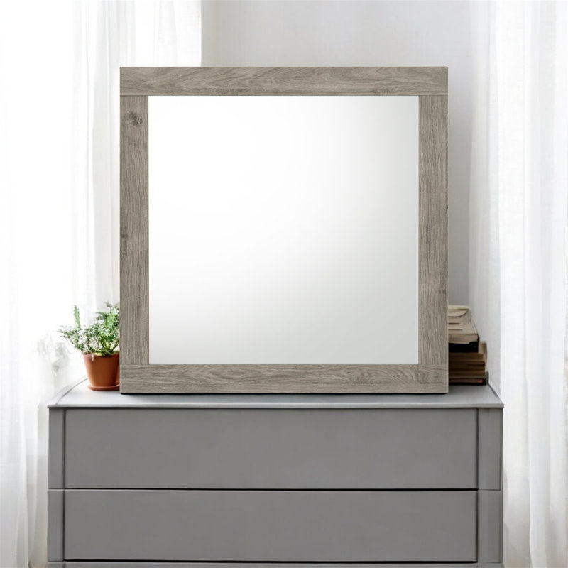 Mari Light Grey Finish Mirror