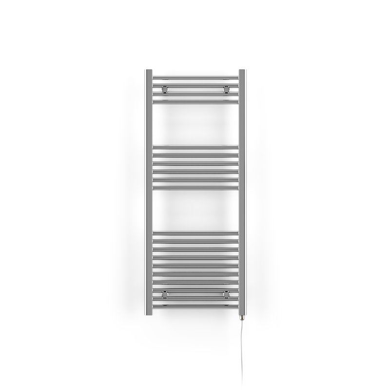 Leo (with SIM) Fixed Temperature Electric Towel Rail, 1200cm x 500cm x 90cm