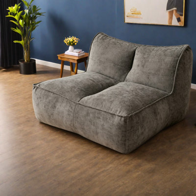 Canapés à compression, chaise longue compacte en lin et coton pour la maison