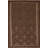 Brown Kilim Wool Area Rug 5x7