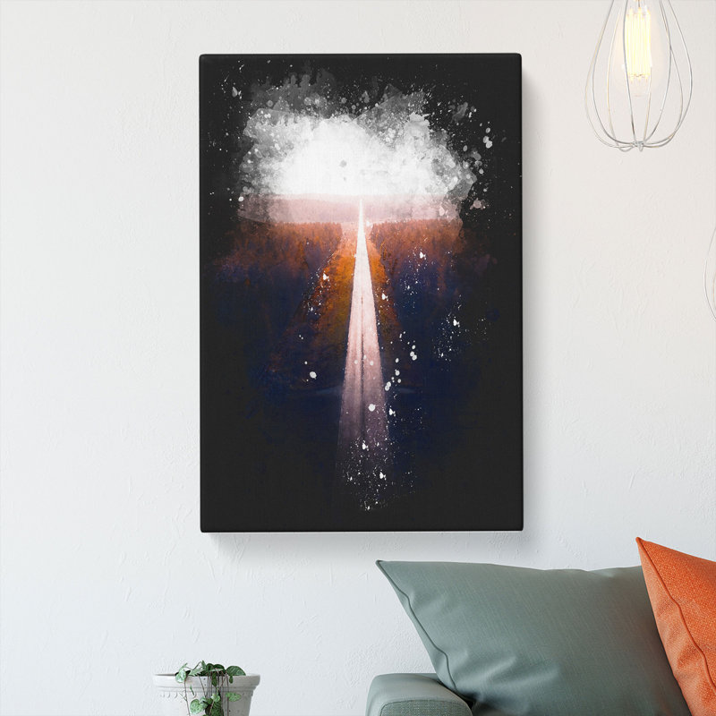 Road to the Sunset in Finland - Wrapped Canvas, 60cm H x 40cm W x 4cm D
