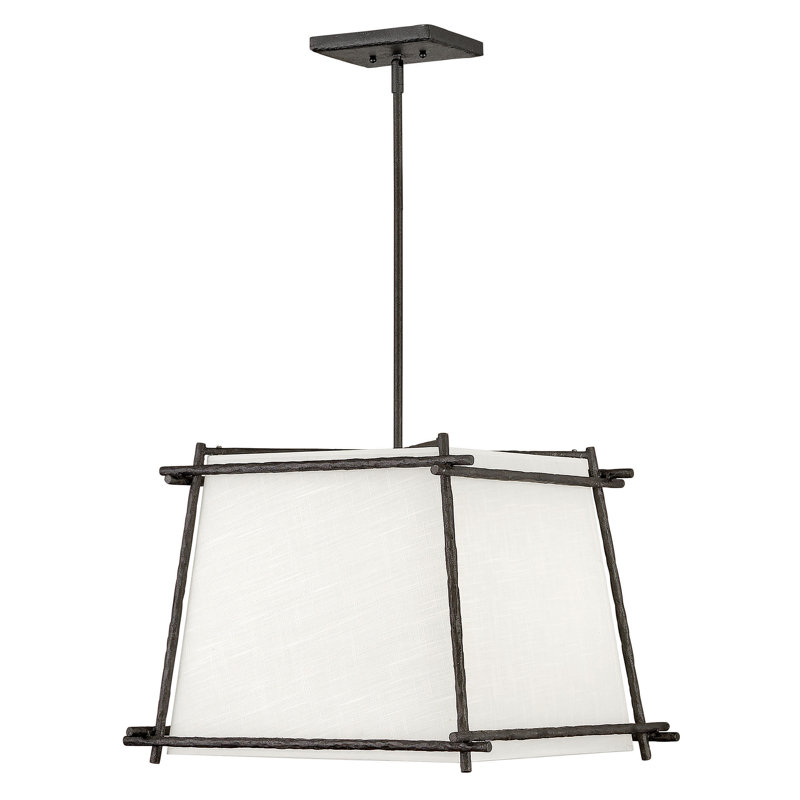 Lustre géométrique à 4 lumières Tress, Minerai de fer