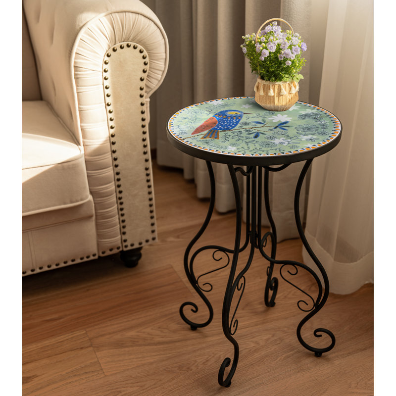 Table d'appoint ronde ronde 14 po