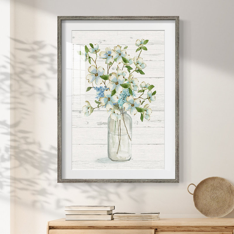 Statice - Toile tendue avec châssis, Vieilli, H 19,5 po x l 16,5 po
