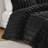 Jasmine Black Ultrasoft Faux Fur 3-Piece King Ribbed Comforter Set-102615782-102615784