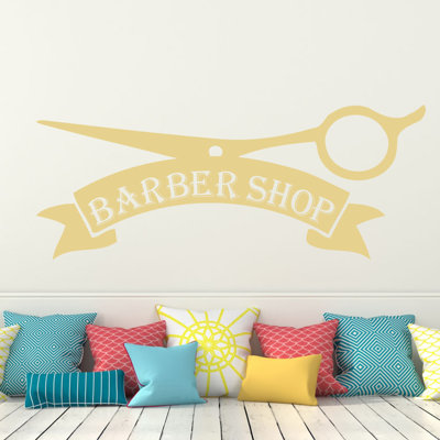 Décalcomanie murale magasin barber