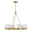 Lustre en laiton 6 lumières Darien-1492403096