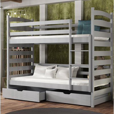 Candace Storage Bunk Bed with Mattress