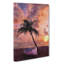 Palm Tree And Boat - Wrapped Canvas-61842472