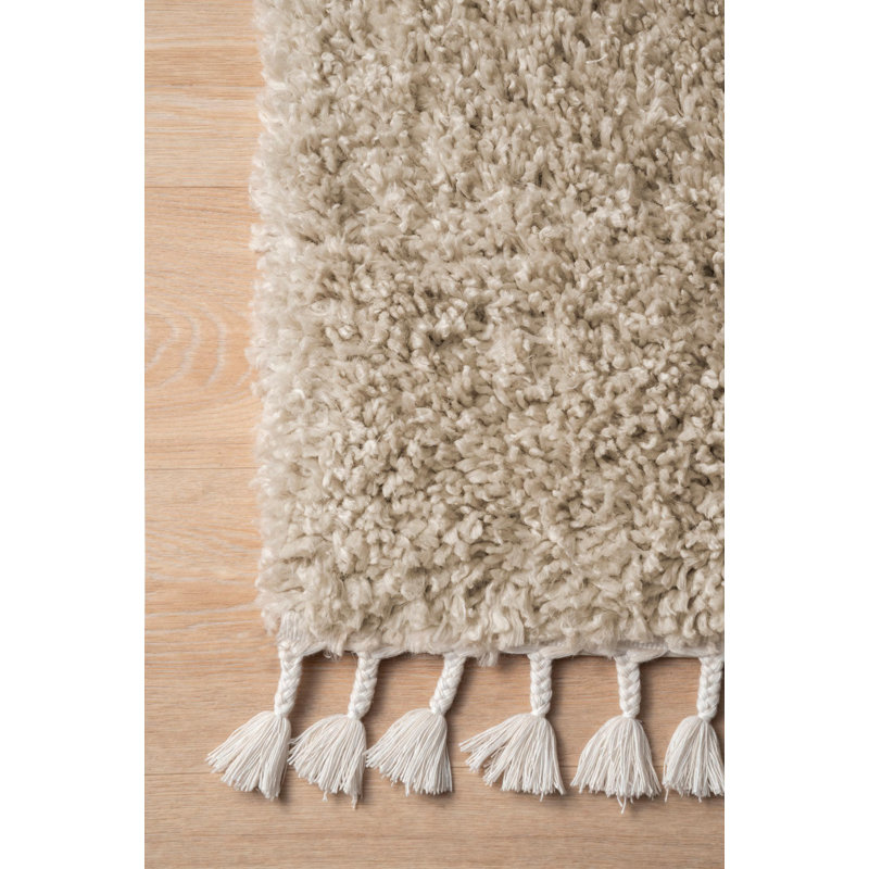 Simms Power Loom Performance Shag Tasseled Rug, Rectangle 6' 7" x 9' 4"