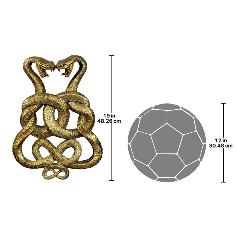Kristopher Infinity Cobra Twins Wall Sculpture