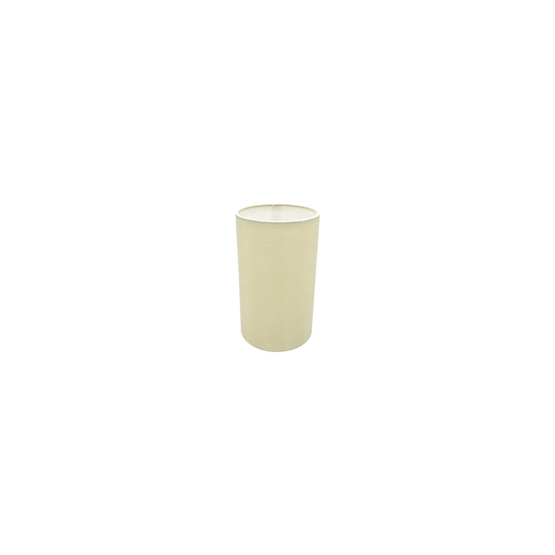 20cm H Faux Silk Drum Lamp Shade, Ivory Pearl