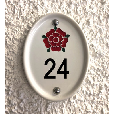 Grovebury 16.5cm H Ceramic House Number