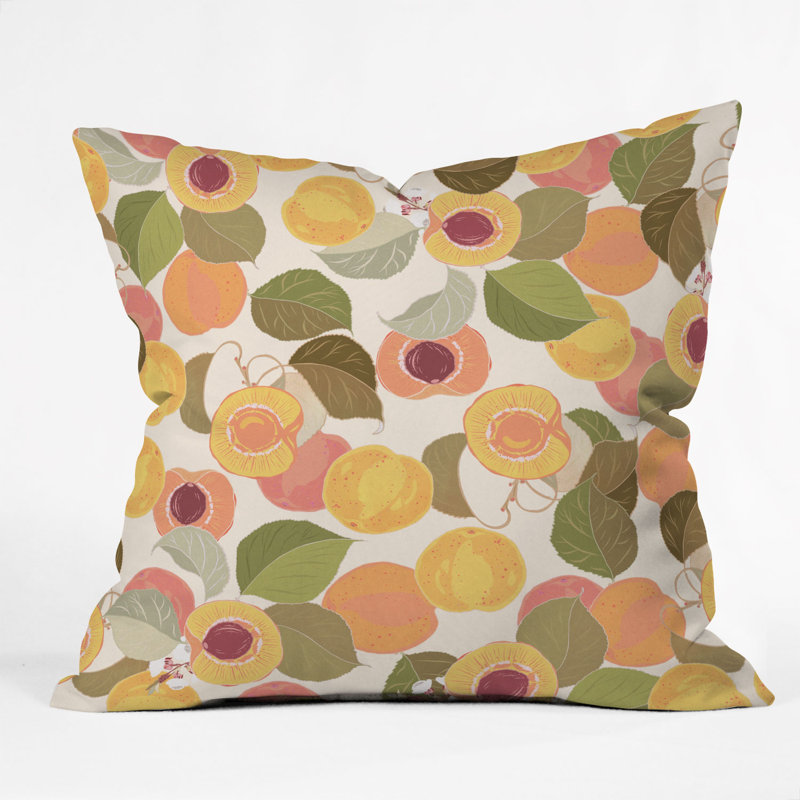 Coussin intérieur / extérieur Iveta Abolina Georgia Peach, 16 po x 16 po
