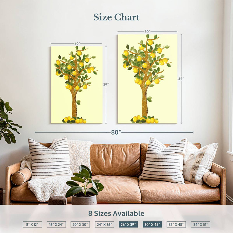 Harnek Fruitful Lemon Tree, 39" H x 26" W