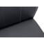 Chaise de salle à manger, ensemble de 2, latérales, rembourrées, cuisine, salle à manger, hauteur 39 po, aspect cuir, métal noir, contemporain, moderne-913749996