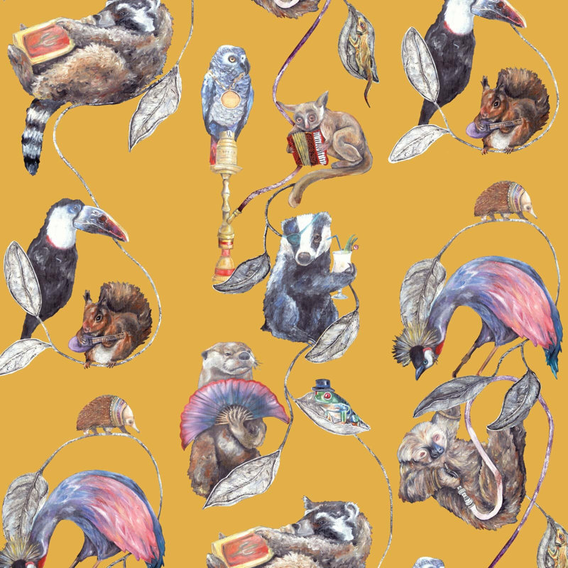 Hackney Empire Wallpaper, Ochre